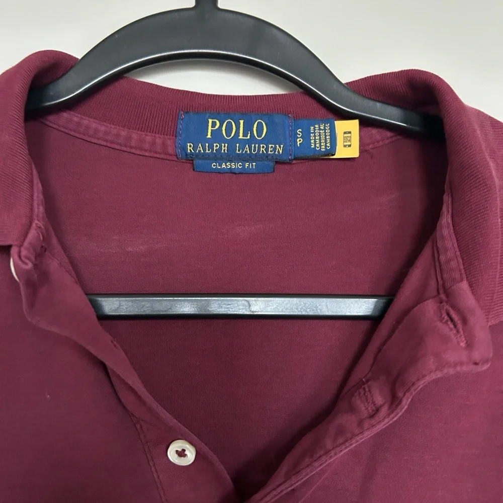 Ralph Lauren Men's Soft Touch Polo Shirt in Deep Burgundy with Gold Pony